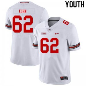 NCAA Ohio State Buckeyes Youth #62 Chris Kuhn White Nike Football College Jersey NAV5245CV